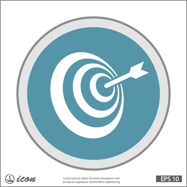 Pictogramme de l'icône cible — Image vectorielle