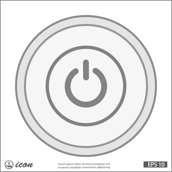 Pictograph of power icon — Stock Vector