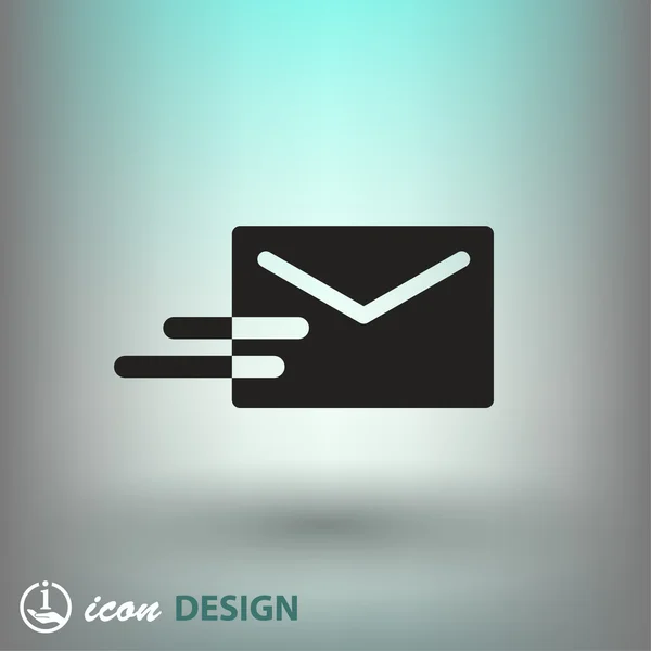 Pictografía del icono de correo — Vector de stock