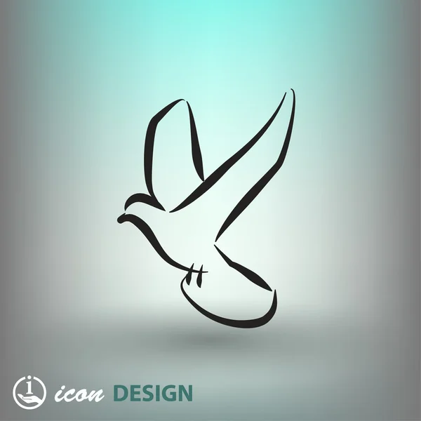 Pictograph voor vogel icon — Stockvector