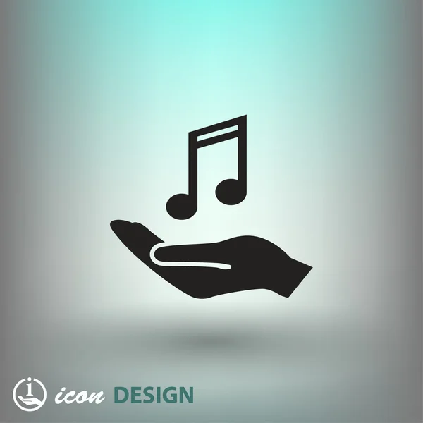 Ikona hudební ikonu — Stockový vektor