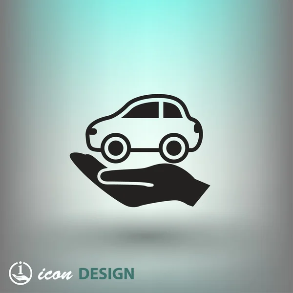 Pictograph of car icon — Stock Vector