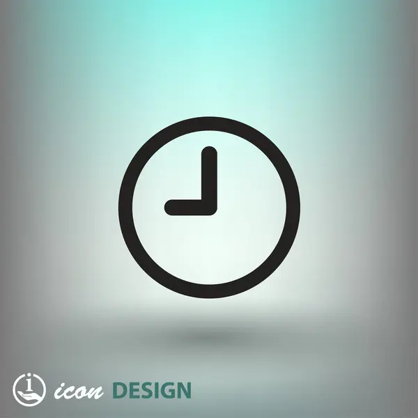 รูปภาพของไอคอนนาฬิกา — ภาพเวกเตอร์สต็อก