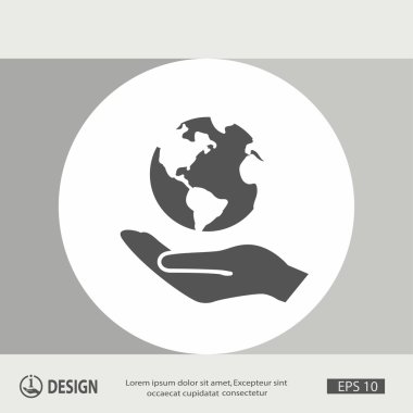 ekibimizi küre simgesi