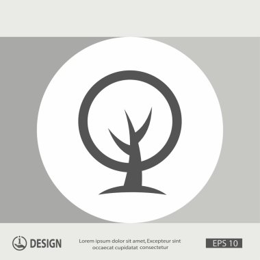 ağaç simgesiyle resim
