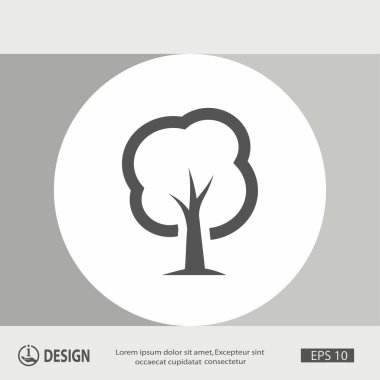 ağaç simgesiyle resim