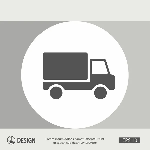 Pictograma do ícone do caminhão — Vetor de Stock
