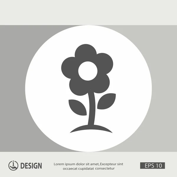 Pictograful pictogramei florilor — Vector de stoc