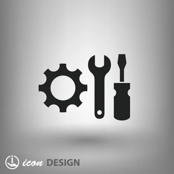 Pictograph of gear  icon — Stock Vector