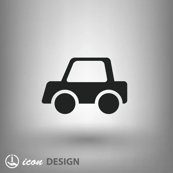 Pictografía del icono del coche — Vector de stock