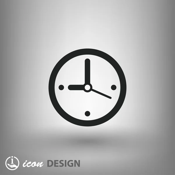 Pictogramme de l'icône de l'horloge — Image vectorielle