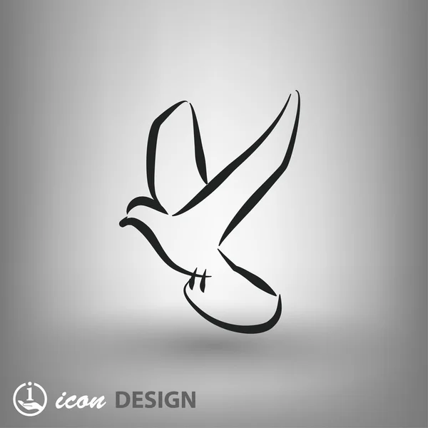 Pictograph voor vogel icon — Stockvector