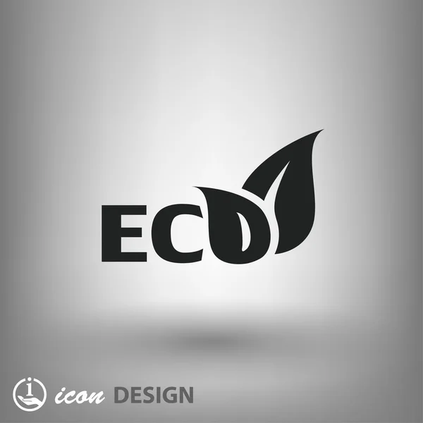 Pictografía del icono ecológico — Vector de stock