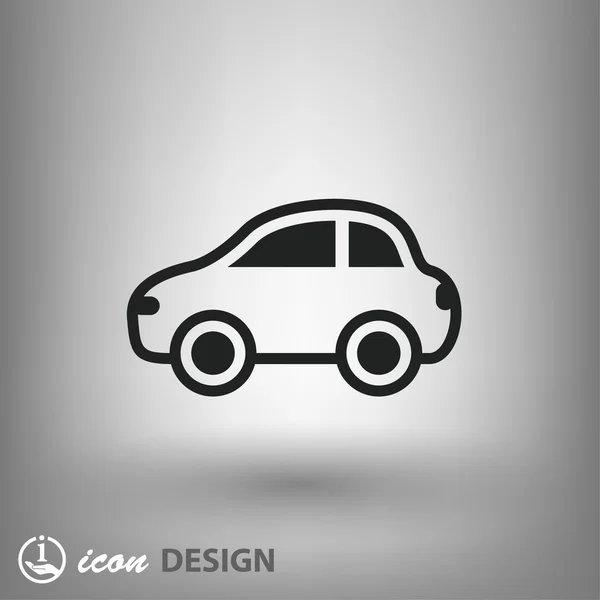 Pictografía del icono del coche — Vector de stock