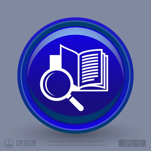 Pictograph of book icon — Stock Vector