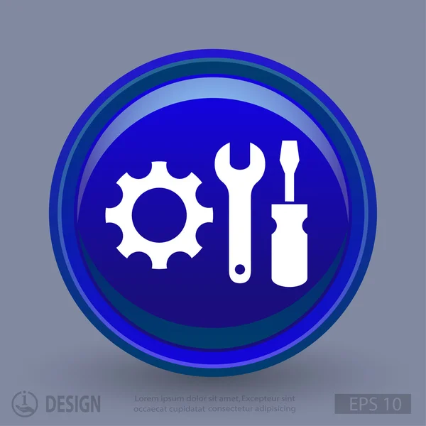 Pictograph of gear  icon — Stock Vector