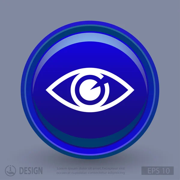 Pictograph of eye icon — Stock Vector