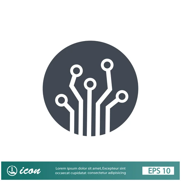 Pictograph van circuit board — Stockvector