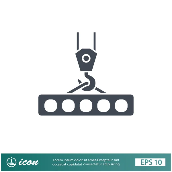 Pictograma de gancho de guindaste —  Vetores de Stock
