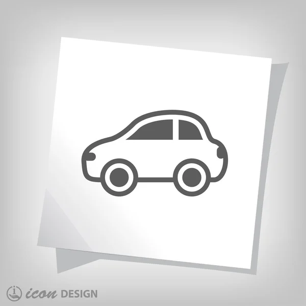 Pictografía del icono del coche — Vector de stock