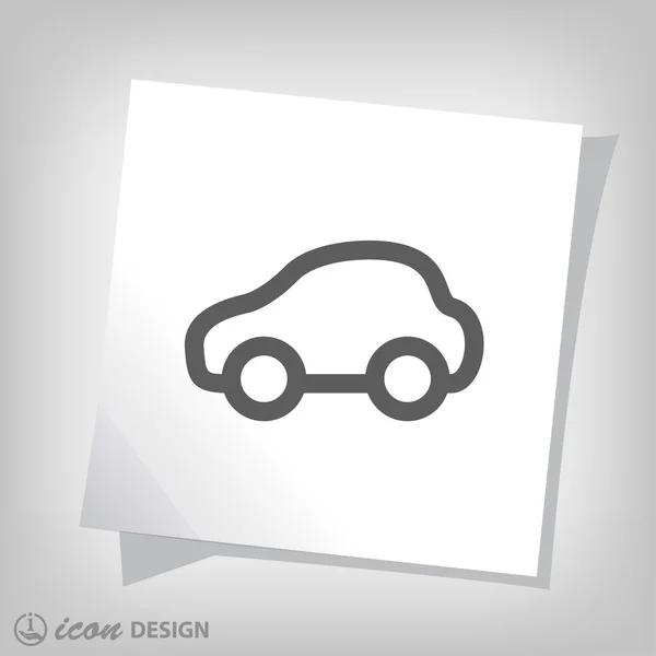 Pictografía del icono del coche — Vector de stock