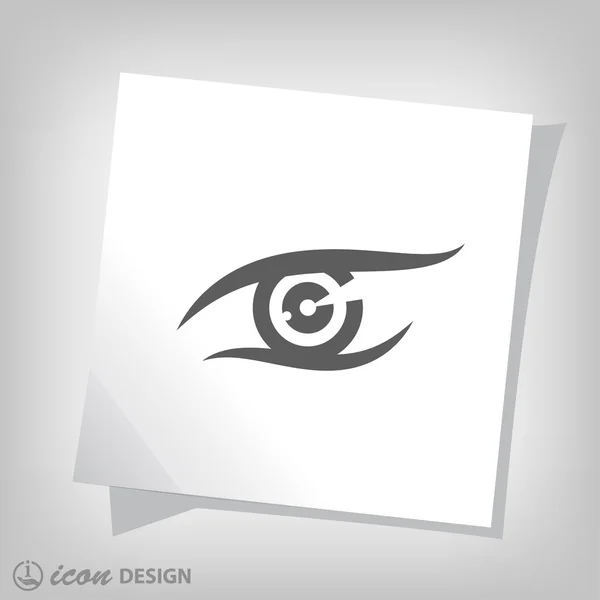 Pictograph of eye icon — Stock Vector