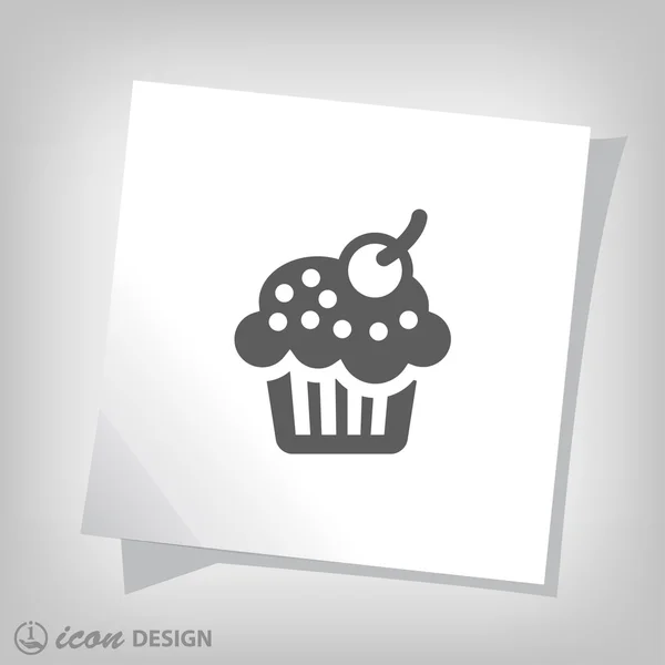 Pictograph van taart-pictogram — Stockvector