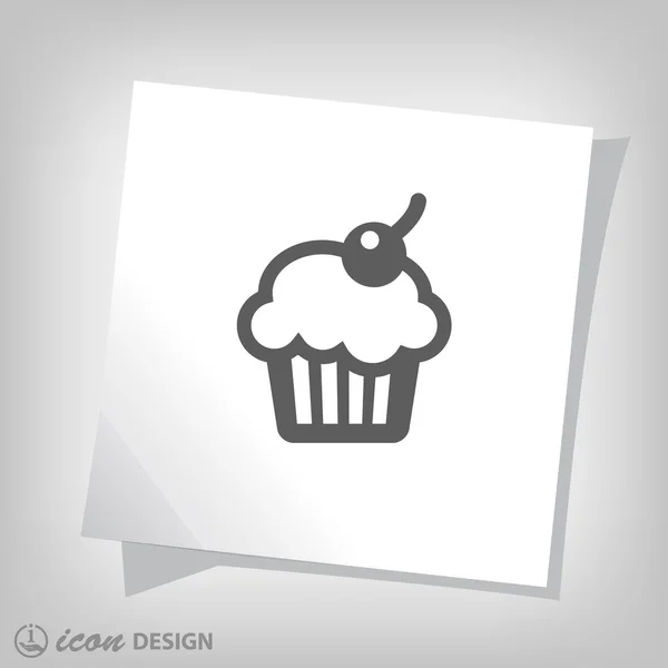 Pictograph of cake icon — Stock Vector