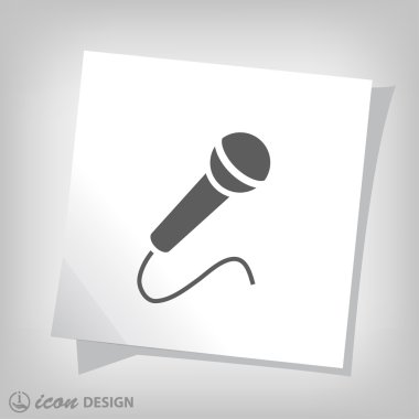 mikrofon simgesi illüstrasyon