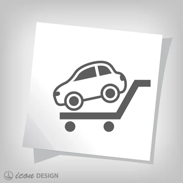 Pictograph of car icon — Stock Vector