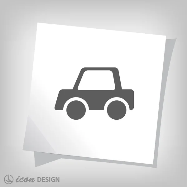 Pictografía del icono del coche — Vector de stock