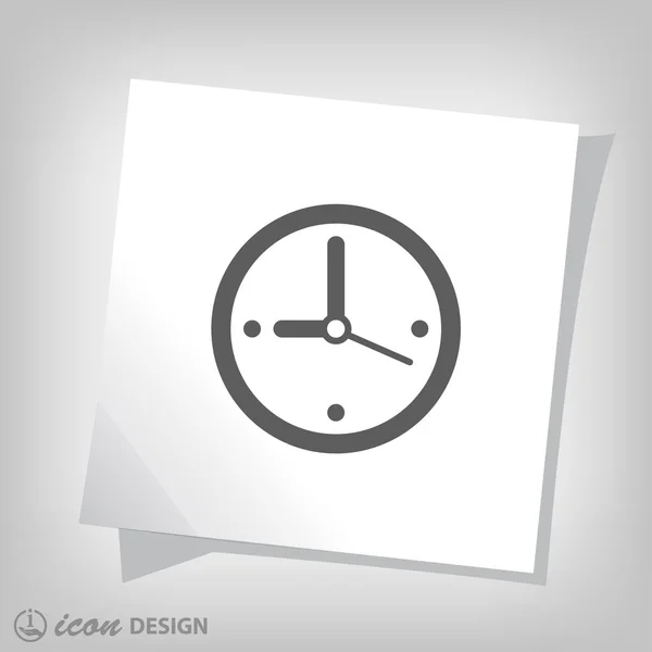 Pictografía del icono del reloj — Vector de stock