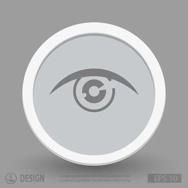 Pictograph of eye icon — Stock Vector