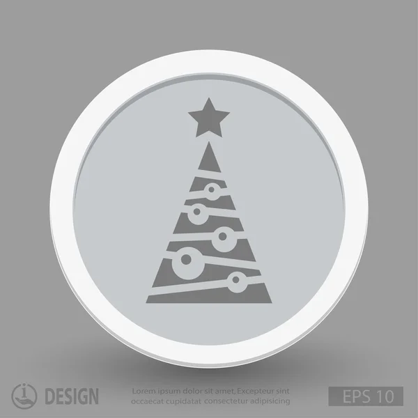 Pictografía del árbol de Navidad — Vector de stock