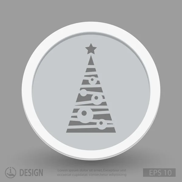 Pictografía del árbol de Navidad — Vector de stock