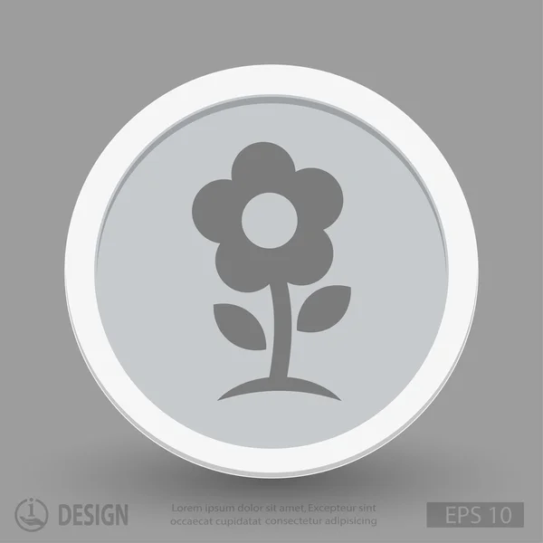 Pictograful pictogramei florilor — Vector de stoc