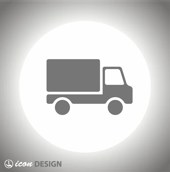 Pictograph of truck icon — Stock Vector