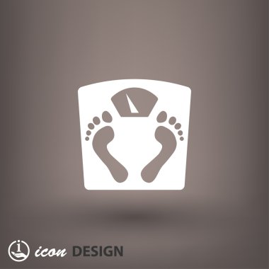 ayak izleri ile banyo Baskülü