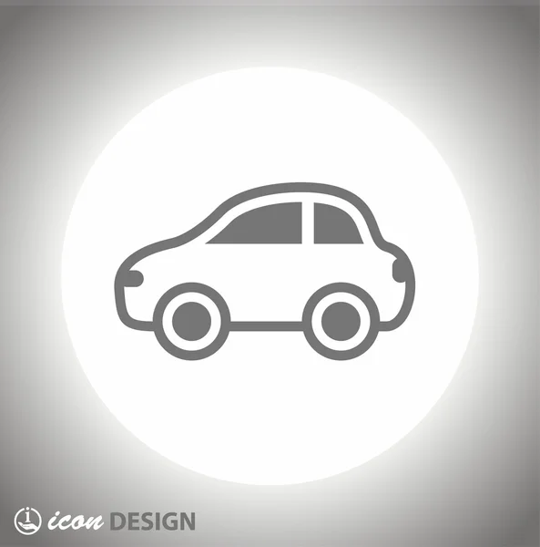 Pictografía del icono del coche — Vector de stock