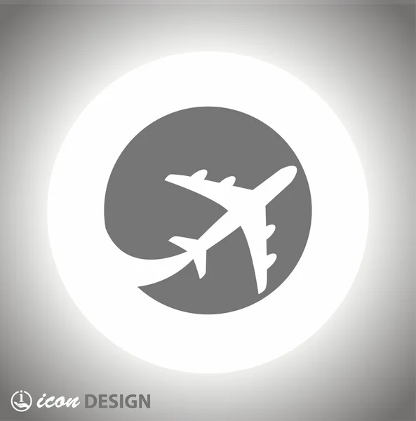 Pictograma do ícone do avião —  Vetores de Stock