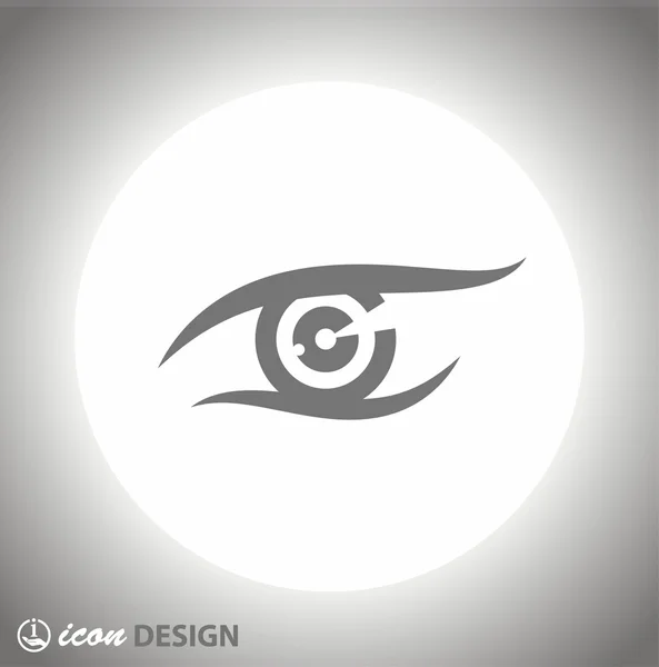 Pictografía del icono del ojo — Vector de stock