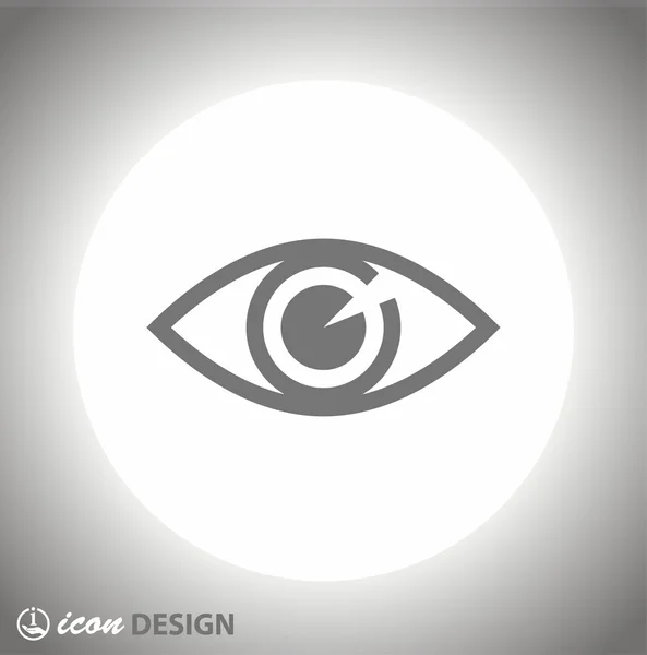 Pictograph van oogpictogram — Stockvector