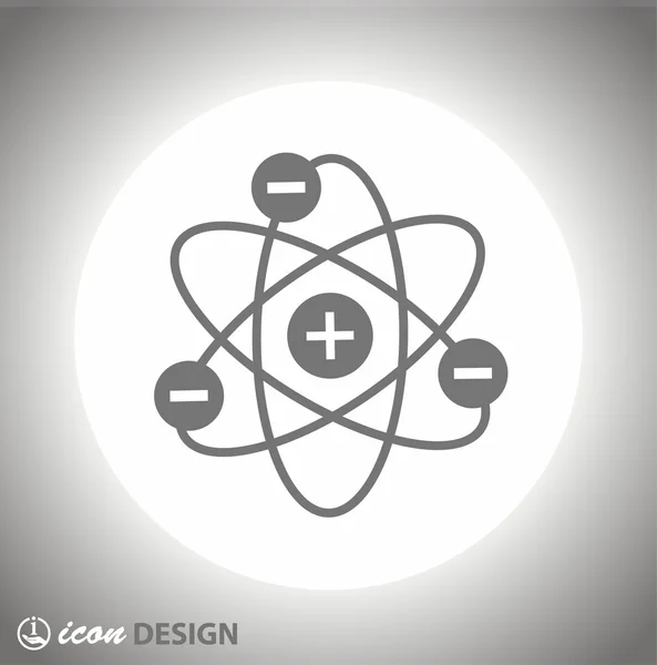 Pittogramma dell'icona atomica — Vettoriale Stock