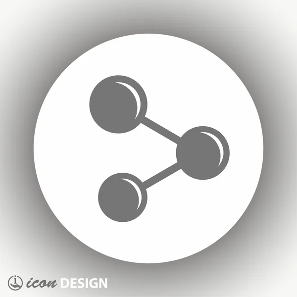 Pictogramme de l'icône de partage — Image vectorielle