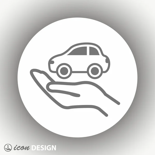 Pictograph van auto-pictogram — Stockvector