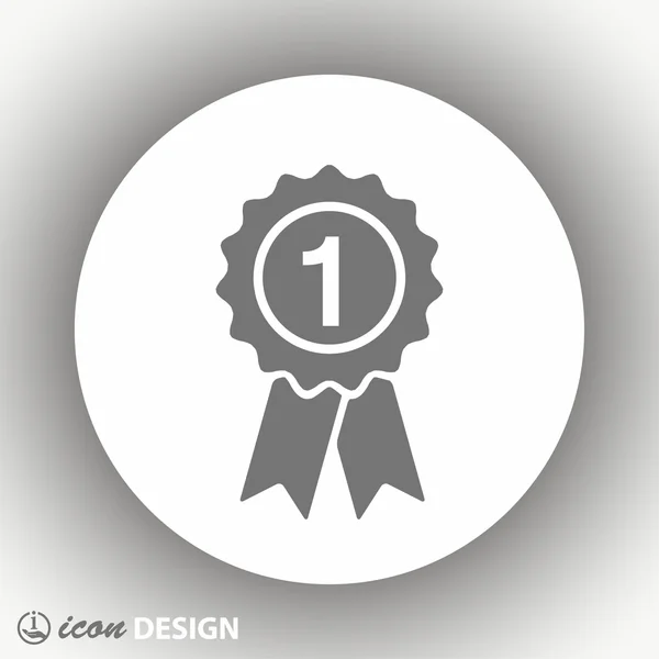 Pictograph of award icon — Stock Vector