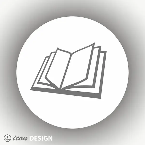 Pictograph of book icon — Stock Vector