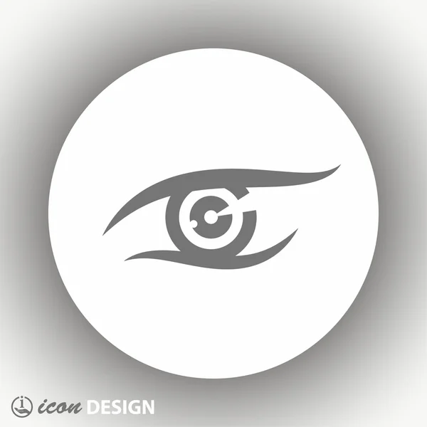 Pictograph of eye icon — Stock Vector