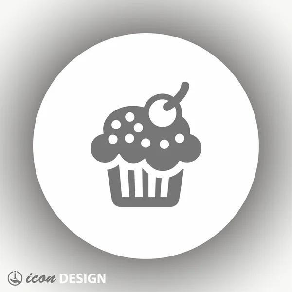 Pictograph of cake icon — Stock Vector