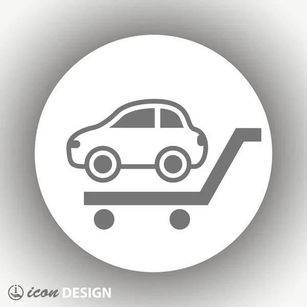 Pictograph of car icon — Stock Vector